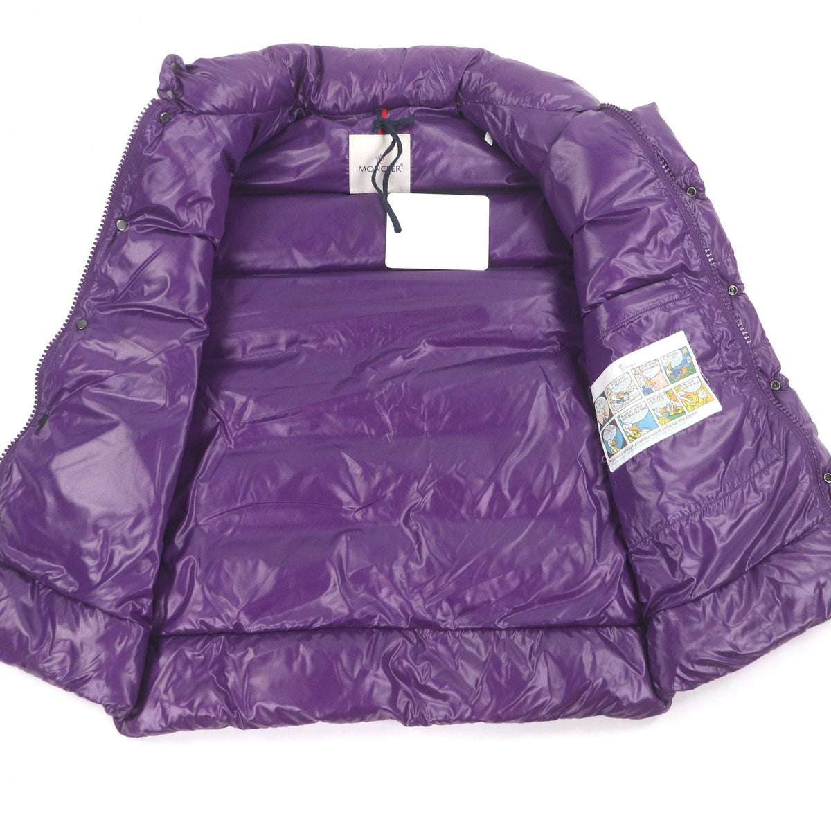 モンクレール TIBB GILET ロゴワッペン付き ダウンベスト パープル 3 メンズ