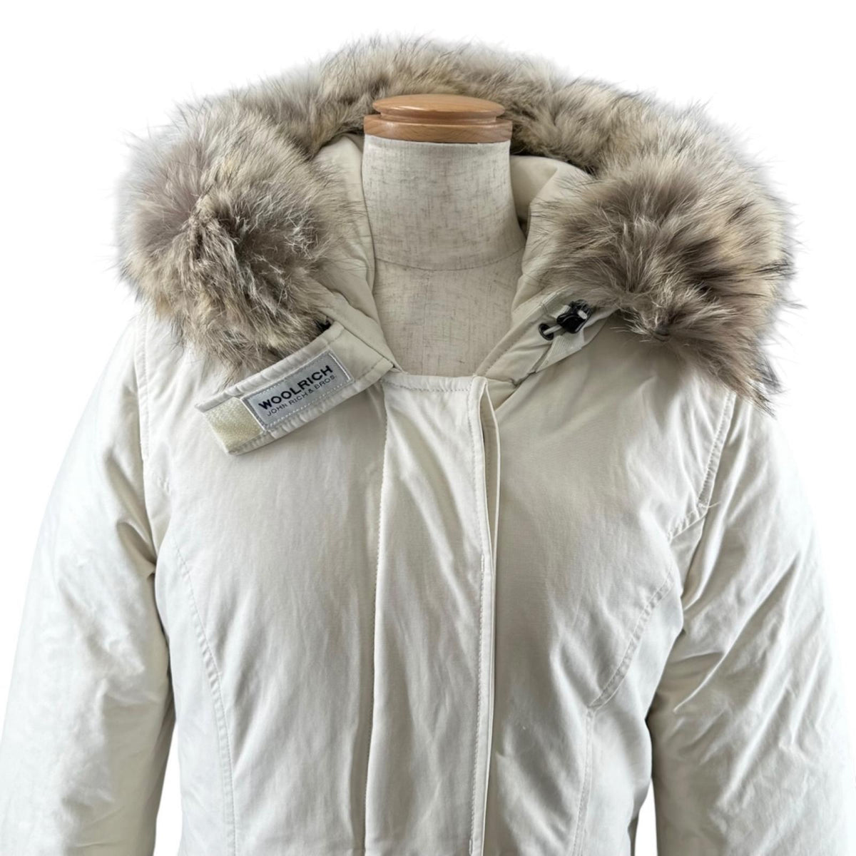 ウールリッチ LUXURY ARCTIC PARKA ファー付 ダウンジャケット アイボリー S レディース