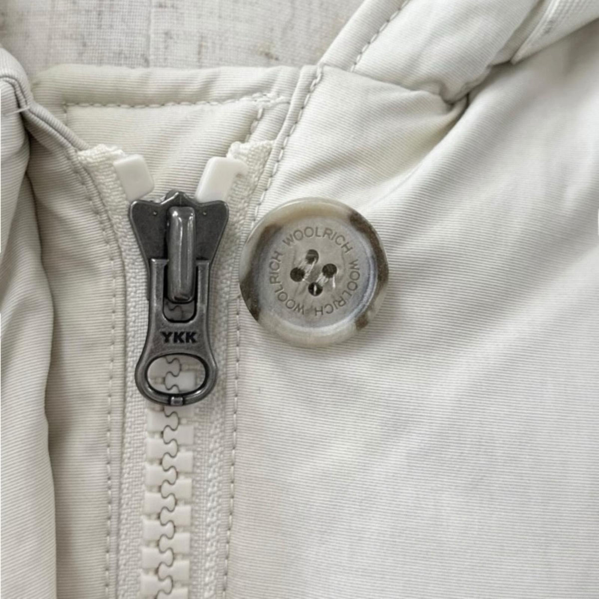 ウールリッチ LUXURY ARCTIC PARKA ファー付 ダウンジャケット アイボリー S レディース