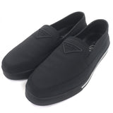 プラダ トライアングルロゴ Re-Nylon フラットシューズ スリッポン ブラック 6.5 メンズ