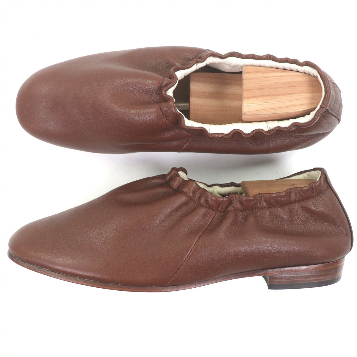 フット ザ コーチャー BALLET SHOES レザーシューズ ブラウン 7.5 メンズ
