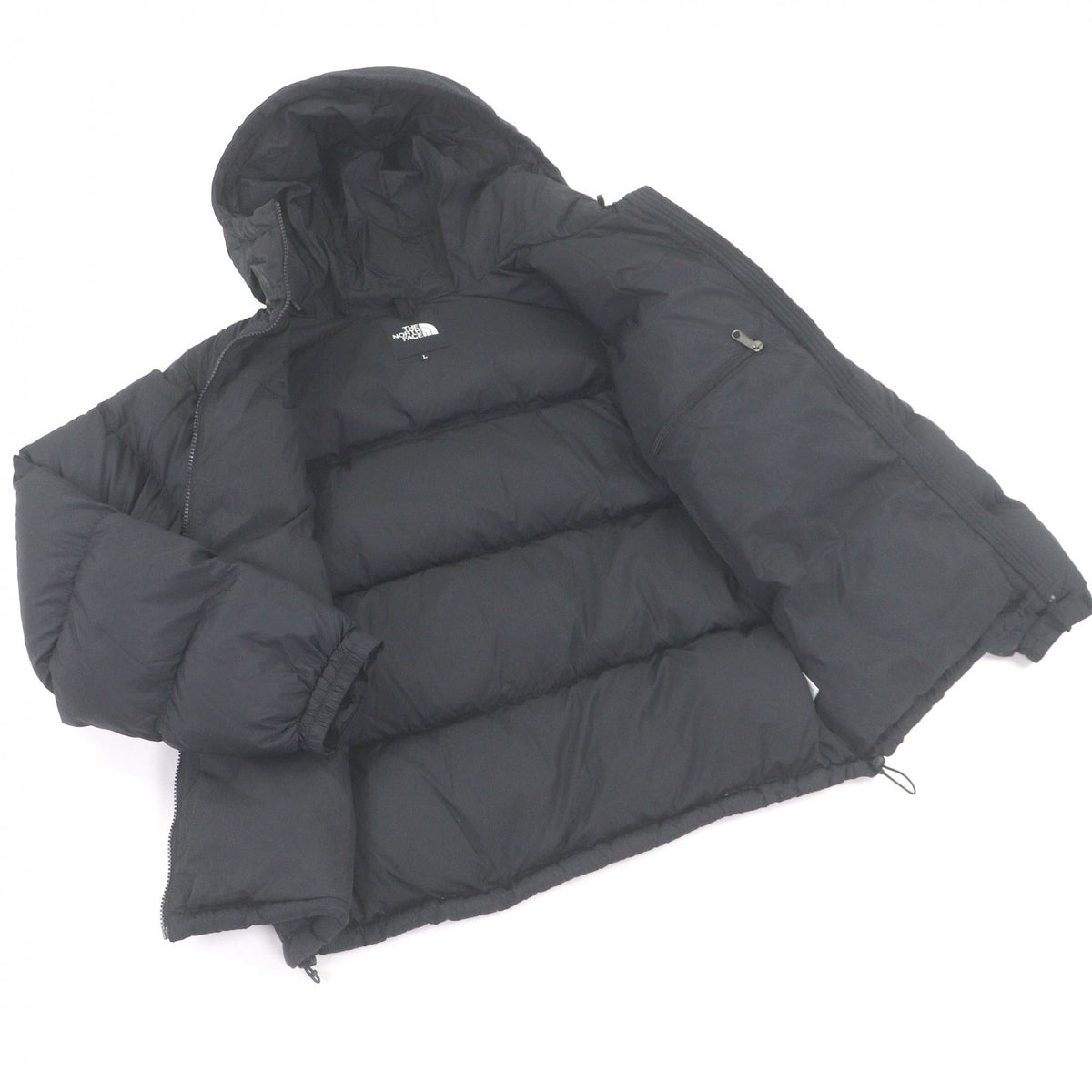 ザ・ノースフェイス Nuptse Hoodie フーデッド ダウンジャケット ブラック L メンズ