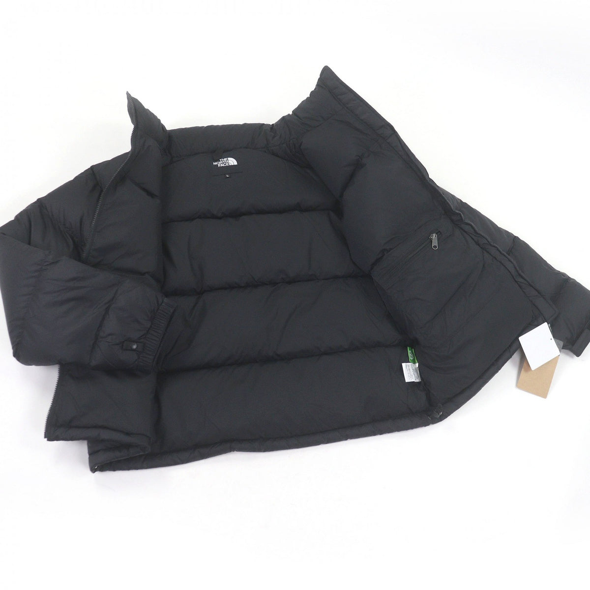 ザ・ノースフェイス Nuptse Jacket フード入り ダウンジャケット ブラック L メンズ