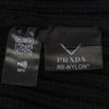 プラダ トライアングルロゴ 三角プレート RE-NYLON 帽子 ビーニー ニットキャップ ブラック L メンズ