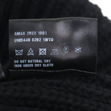 プラダ トライアングルロゴ 三角プレート RE-NYLON 帽子 ビーニー ニットキャップ ブラック L メンズ