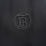 バーバリー TBロゴ刺繍入り 裾ジップ テーパード トラック パンツ ブラック 36 レディース