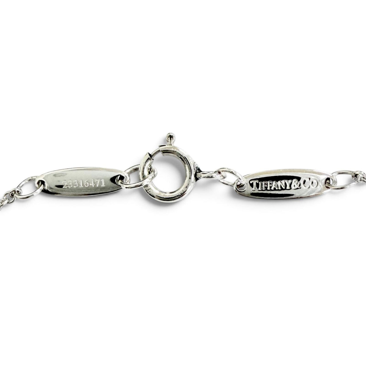 ティファニー バイザヤード 1Pダイヤモンド 約0.18ct ネックレス プラチナ レディース