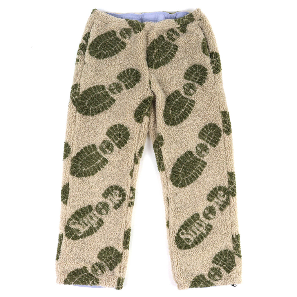 シュプリーム ティンバーランド Reversible Ripstop Pant リバーシブル リップストップ パンツ ロゴワッペン 靴痕柄 ボア パンツ ベージュ S メンズ