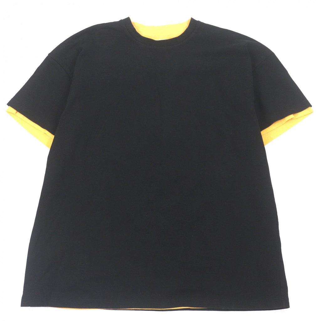 ジルサンダー ドッキングデザイン 半袖Ｔシャツ ブラック 46 メンズ
