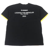 ジルサンダー ドッキングデザイン 半袖Ｔシャツ ブラック 46 メンズ