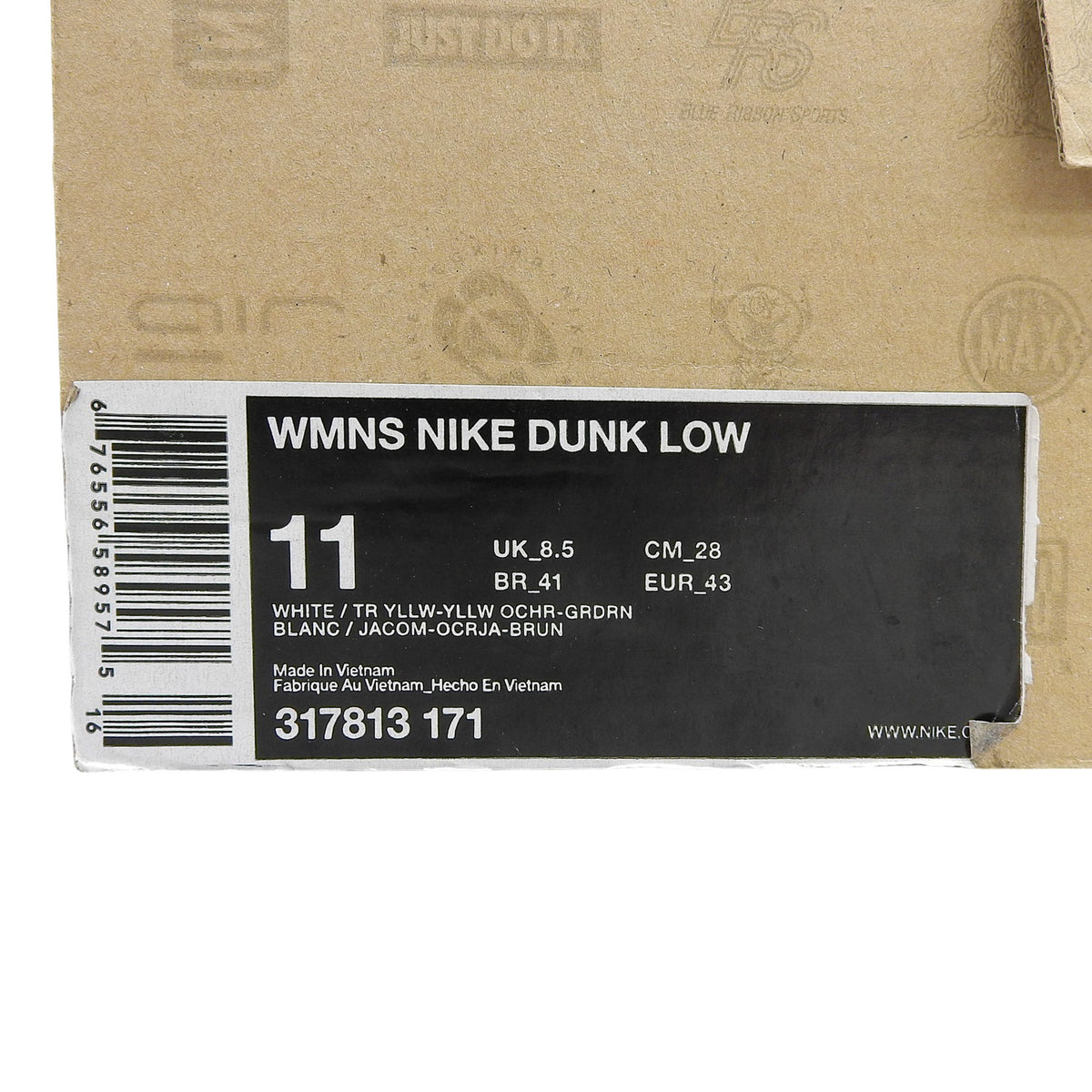 ナイキ WMNS NIKE DUNK LOW ローカット スニーカー Trail Yellow 28 メンズ