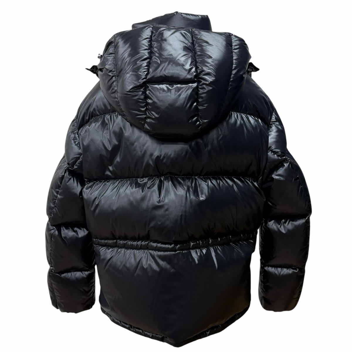 モンクレール ABBAYE フロントロゴ フード付 ZIP UP ダウンジャケット ブラック 3 レディース