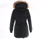 カナダグース TRILLIUM PARKA トリリウムパーカー コヨーテファー・フード付 ダウンコート ブラック XS レディース