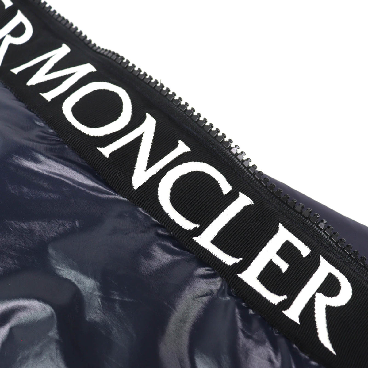 モンクレール MONTCLA モンクラ ロゴエンブロイダリー フーデッド WZIP ダウンジャケット ネイビー 1 メンズ