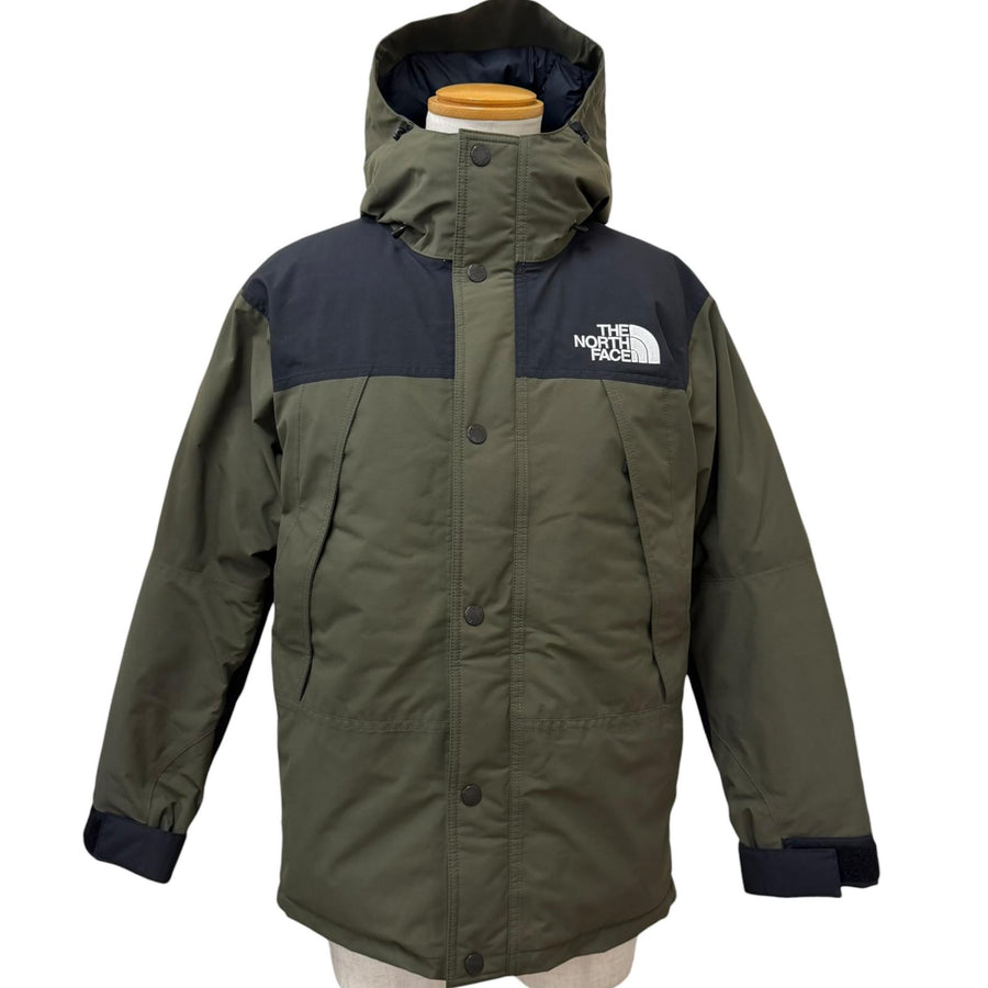 ザ・ノースフェイス Mountain Down Jacket GORE-TEX フーデッド ダウンジャケット カーキ M メンズ