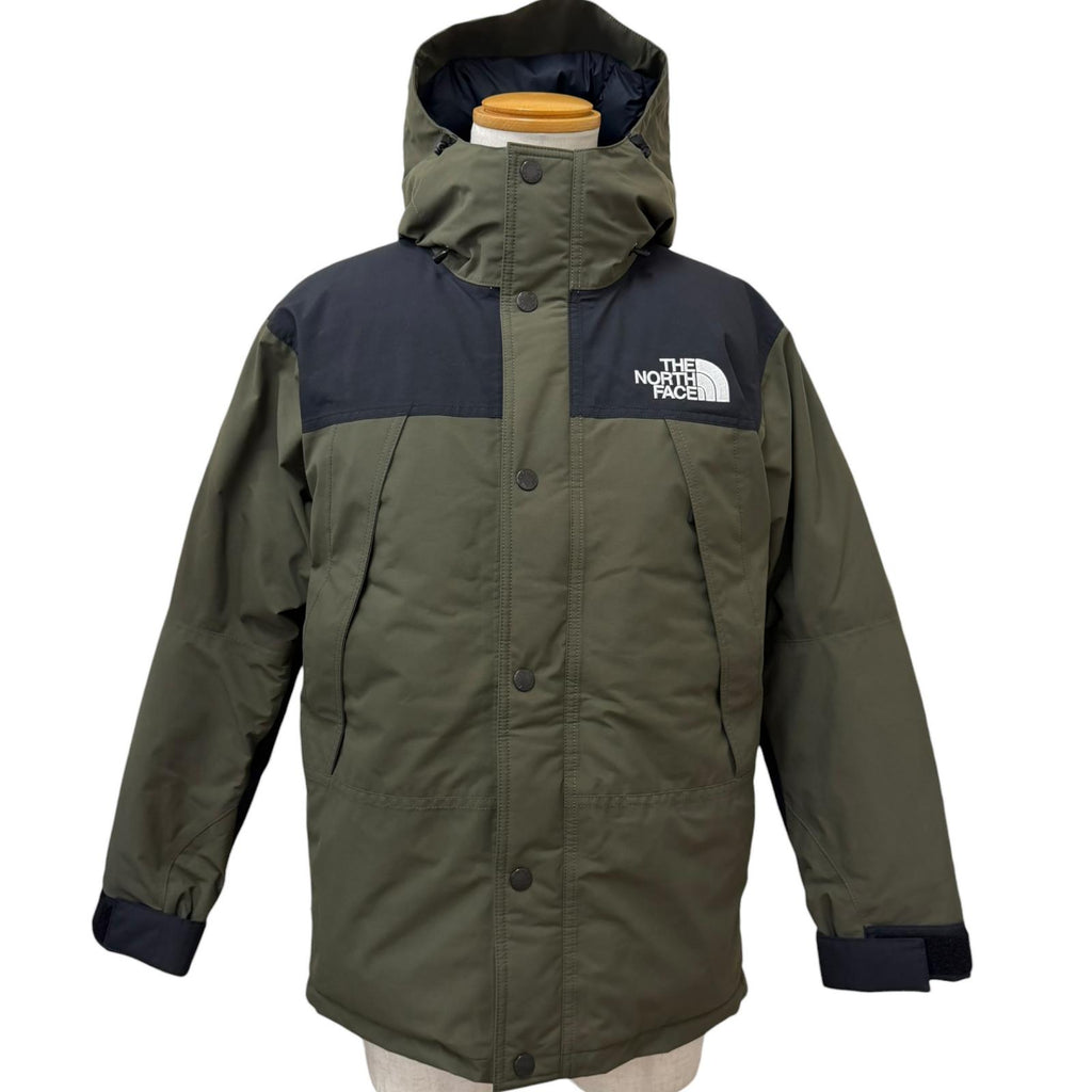 ザ・ノースフェイス Mountain Down Jacket GORE-TEX フーデッド ダウンジャケット カーキ M メンズ