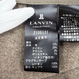 ランバン コレクション バックベルト付き イタリア製生地使用 シングル チェスターコート グレージュ系 38 レディース