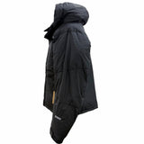 ザ・ノースフェイス WINDSTOPPER GORE-TEX ゴアテックス ロゴ刺繍 フーデッド ダブルジップアップ ダウンジャケット ブラック L メンズ 未使用品