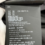 プラダ ノルディック柄 ロゴ フード付き ダウンジャケット ホワイト IT 36 レディース