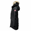 カナダグース ROSSCLAIR PARKA ロゴワッペン・ファー付 ダウンコート ブラック FUSION XS レディース