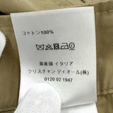 クリスチャンディオール ロゴボタン付 膝丈 フレアスカート ベージュ 42 レディース
