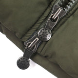 ピレネックス AUTHENTIC MINI RIPSTOP FUR オーセンティック ミニ リップトップ ファー ロゴワッペン付き フーデッド ダブルジップアップ ダウンジャケット カーキ S メンズ
