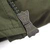ピレネックス AUTHENTIC MINI RIPSTOP FUR オーセンティック ミニ リップトップ ファー ロゴワッペン付き フーデッド ダブルジップアップ ダウンジャケット カーキ S メンズ
