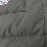 ピレネックス AUTHENTIC MINI RIPSTOP FUR オーセンティック ミニ リップトップ ファー ロゴワッペン付き フーデッド ダブルジップアップ ダウンジャケット カーキ S メンズ