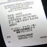 バーバリー ニット切替 ラムレザー フード付 パーカー ブラック 38 レディース