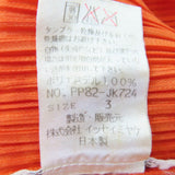 プリーツプリーズ イッセイミヤケ 総柄デザイン シャツ/スリットスカート セットアップ オレンジ 3 レディース