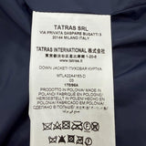 タトラス DOSSO カモフラ 迷彩柄 ワッペン付き フーデッド ダブルジップアップ ダウンジャケット マルチ 3 メンズ