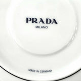 プラダ ポーセリン ティーカップ 2点セット Vienna Red ソーサー付きカップ 食器 マルチ レディース 未使用品