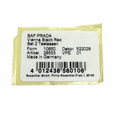プラダ ポーセリン ティーカップ 2点セット Vienna Red ソーサー付きカップ 食器 マルチ レディース 未使用品