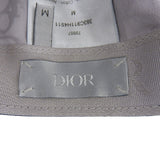 クリスチャンディオール DIOR TEARS ロゴ刺繍 ビジュー装飾 ベースボール キャップ ネイビー M メンズ
