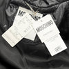 モスキーノ クチュール フード付 バックロゴ ZIP UP ダウンジャケット ブラック 38 レディース