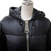 モスキーノ クチュール フード付 バックロゴ ZIP UP ダウンジャケット ブラック 38 レディース