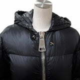 モスキーノ クチュール フード付 バックロゴ ZIP UP ダウンジャケット ブラック 38 レディース