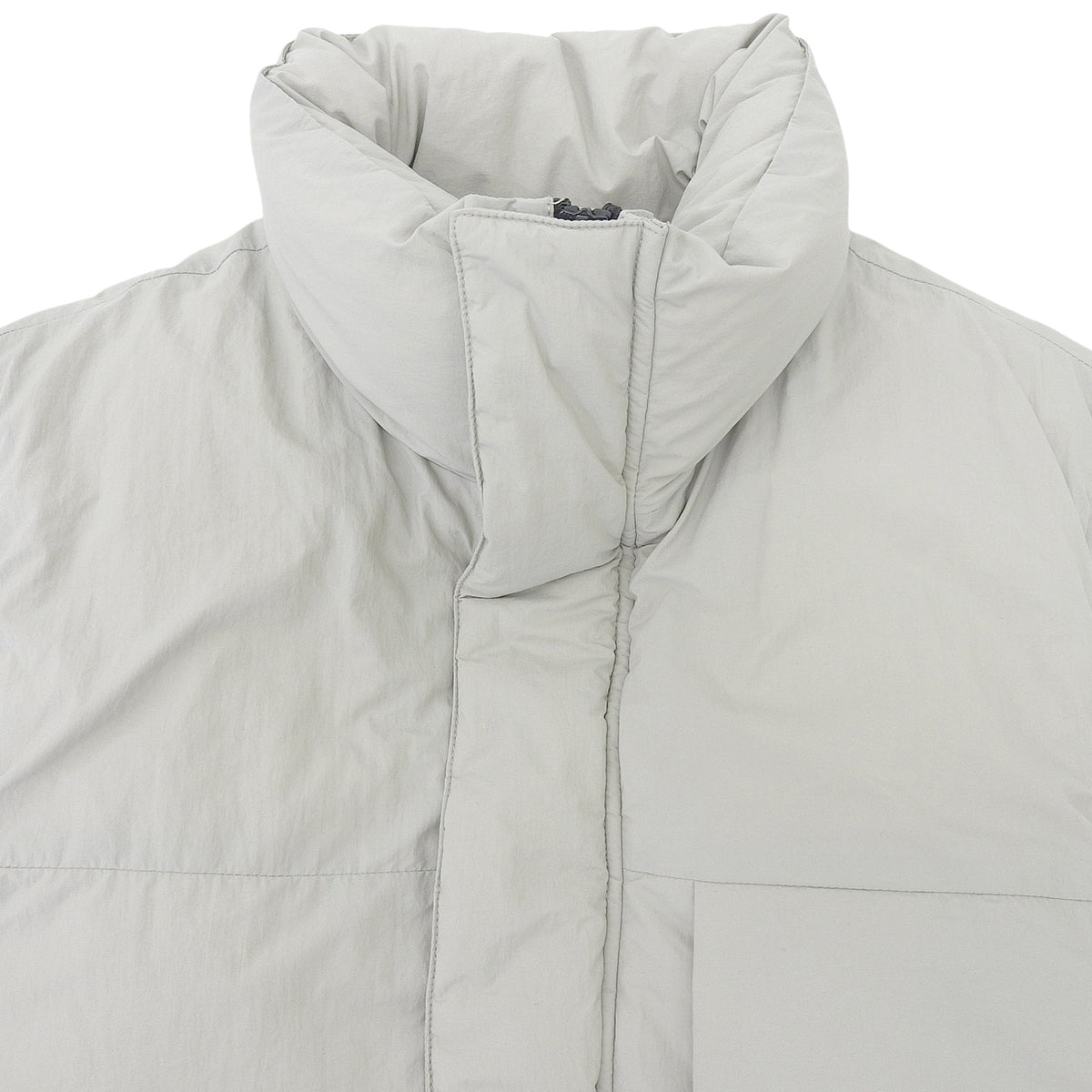 ナンガ tk.TAKEO KIKUCHI 別注 スタンドカラー ダブルZIP ダウンベスト グレー M メンズ