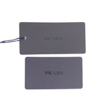 プラダ 三角ロゴプレート ファー付き Re-Nylon バケット ハット ブラック S レディース 未使用品