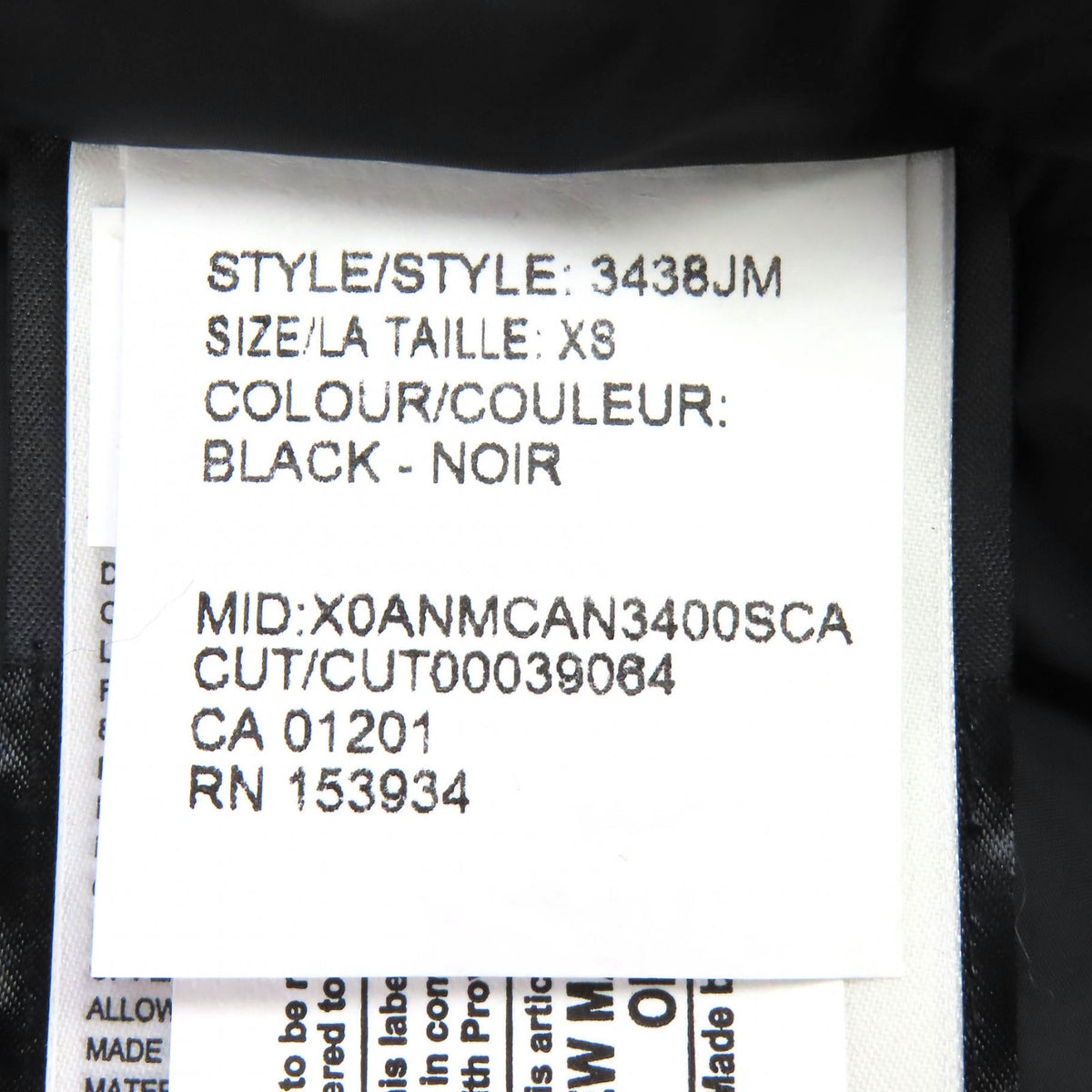 カナダグース JASPER PARKA ジャスパー ロゴワッペン・ファー付き フーデッド ダブルジップ ダウンジャケット ブラック XS メンズ