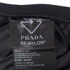 プラダ RE-NYLON ロゴ入り ロング パンツ ブラック 38S レディース