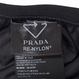 プラダ RE-NYLON ロゴ入り ロング パンツ ブラック 38S レディース
