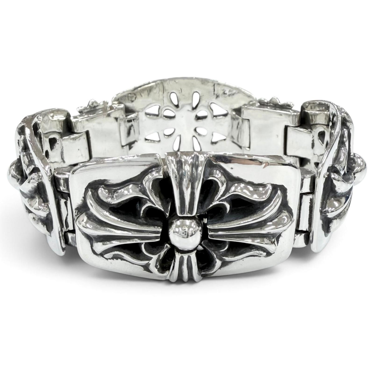 クロムハーツ 4LINK CLASSIC KEEPER LINK BRACELET 4クラシック キーパーリンク ブレスレット ブレスレット シルバー メンズ