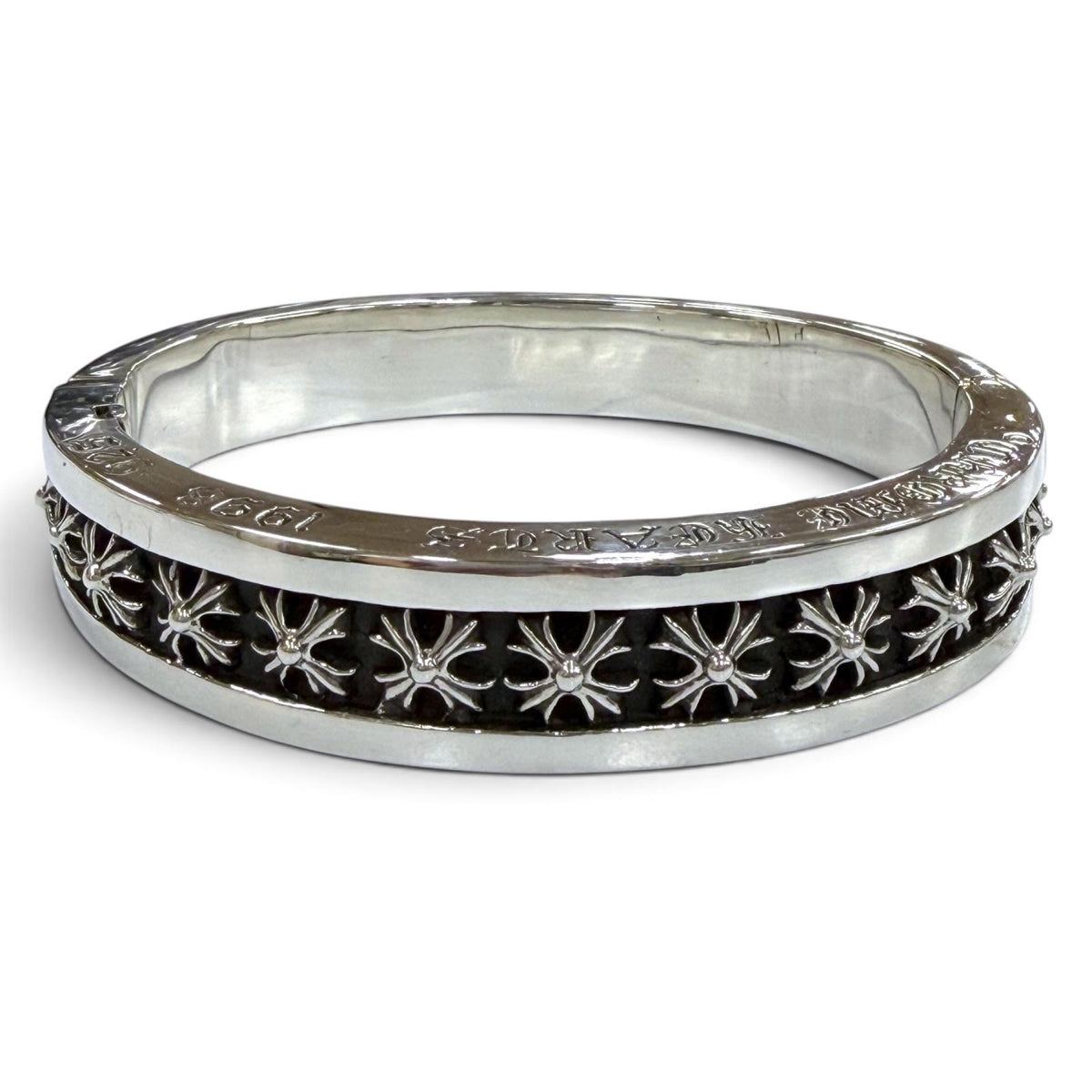 クロムハーツ NARROW V BAND CH Plus Bangle ナローV バンド CHプラス バングル ブレスレット シルバー メンズ