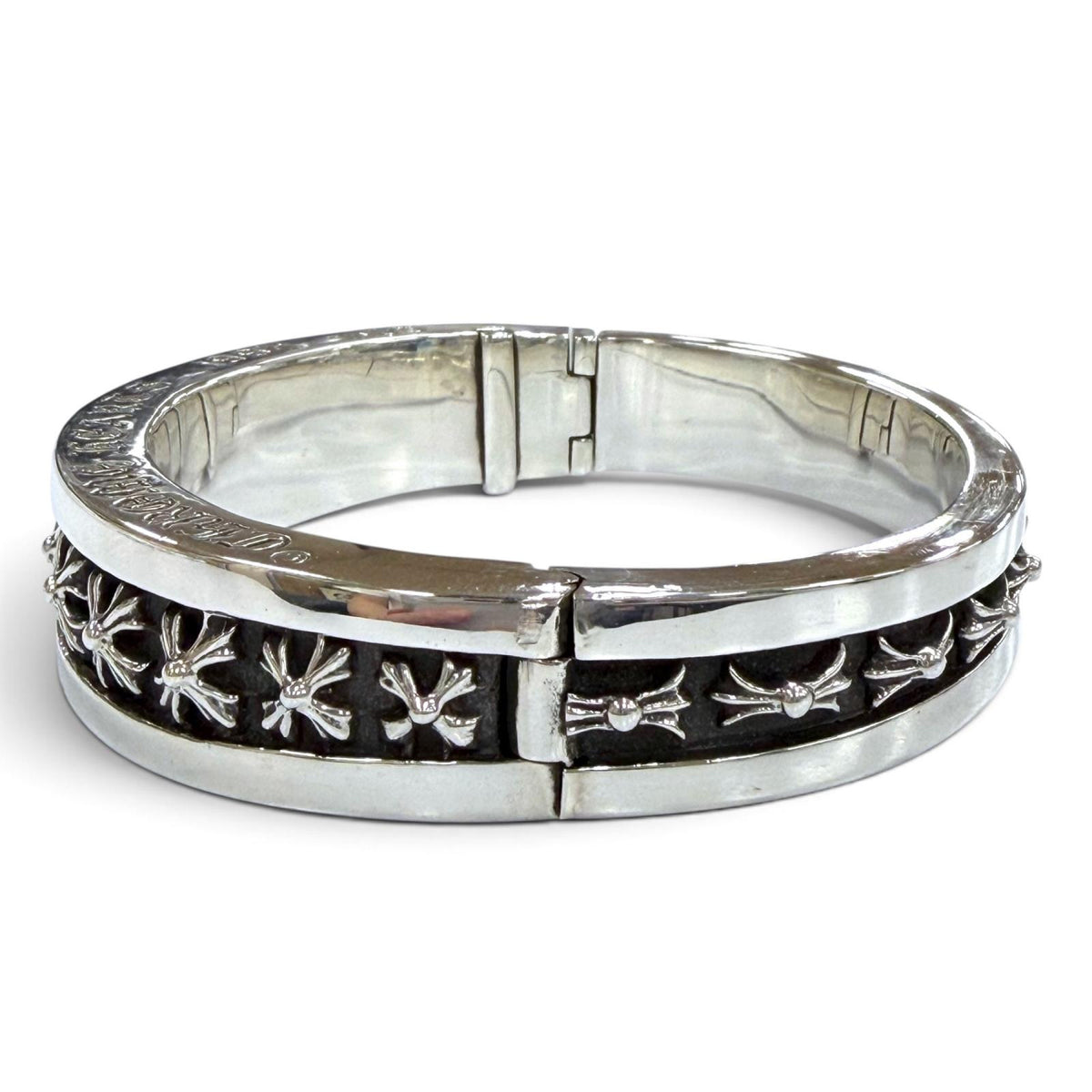 クロムハーツ NARROW V BAND CH Plus Bangle ナローV バンド CHプラス バングル ブレスレット シルバー メンズ