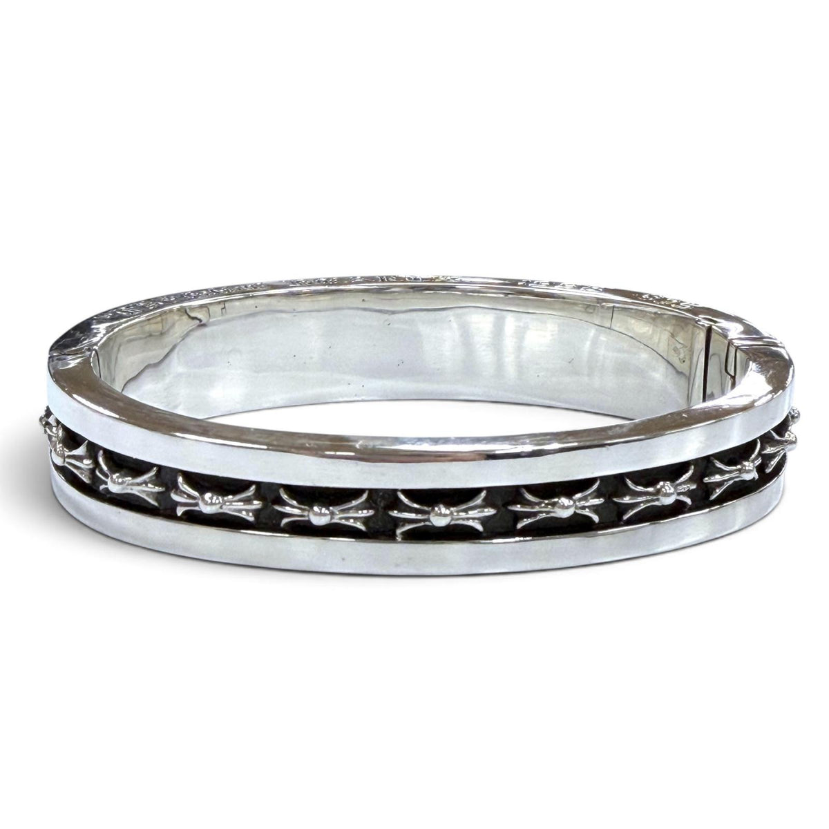 クロムハーツ NARROW V BAND CH Plus Bangle ナローV バンド CHプラス バングル ブレスレット シルバー メンズ