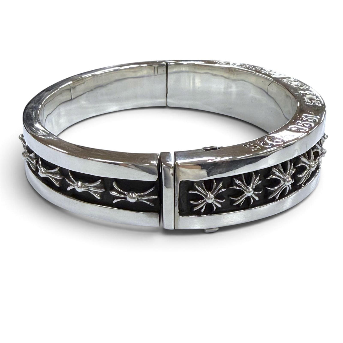 クロムハーツ NARROW V BAND CH Plus Bangle ナローV バンド CHプラス バングル ブレスレット シルバー メンズ