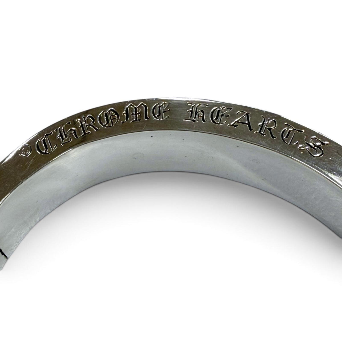 クロムハーツ NARROW V BAND CH Plus Bangle ナローV バンド CHプラス バングル ブレスレット シルバー メンズ