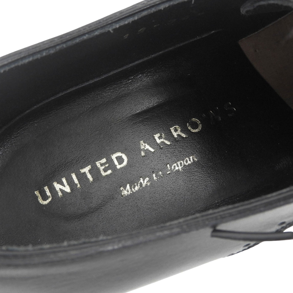 サンヨウヤマチョウ UNITED ARROWS別注 サドルシューズ レザーシューズ ブラック 7.5 メンズ
