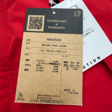 ザ・ノースフェイス Mountain Down Jacket GORE-TEX ロゴ刺繍 フーデッド ダブルジップアップ ダウンジャケット レッド S メンズ 未使用品